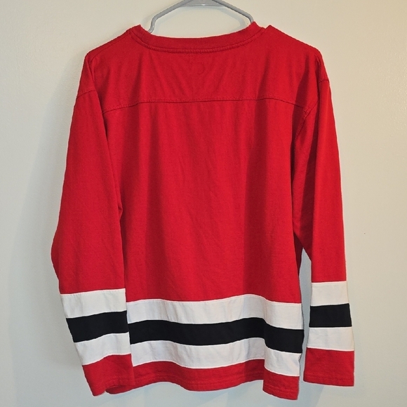 NHL Red Wings Red Long Sleeve Tee LOT L - Picture 5 of 5
